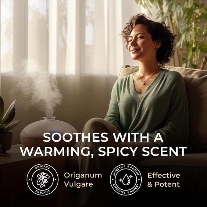 Gya Labs Oregano Essential Oil - 0.34 Fl Oz - for Hair, Skin, Diffuser, Aromatherapy & DIY Candle Making Scent