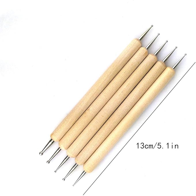 20pc Silicone Clay Sculpting Tools - Shaping, Modeling, Carving Set for Pottery, Sculpture