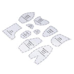 Memory Bear Sewing Pattern Templates Set, 10 Inch Acrylic DIY Stuffed Animal Quilting Kit for Craft Lovers