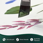 Silver Brush Limited 2506S3/4 Ruby Satin Angle Brush for Fluid and Flow Acrylics, Size 3/4 Inch, Short Handle