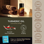 Gya Labs Turmeric Essential Oil - 0.34 Fl Oz - for Hair, Skin, Diffuser, Aromatherapy & DIY Candle Making Scent
