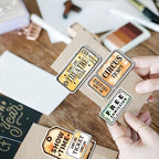 GLOBLELAND Tickets Clear Stamps for Cards Making Movie Ticket Clear Stamp Seals 5.83x8.27inch Transparent Stamps for DIY Scrapbooking Photo Album Journal Home Decoration