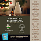Gya Labs Pine Needle Essential Oil - 0.34 Fl Oz - for Hair, Skin, Diffuser, Aromatherapy & DIY Candle Making Scent