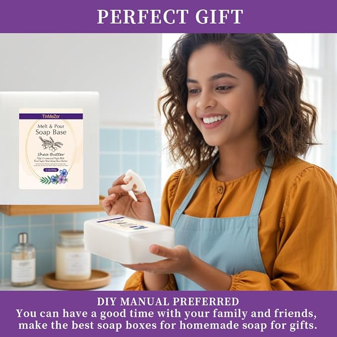 Goats Milk Soap Base Melt and Pour Glycerin Soap Base for Crafting and Making Easy to Cut - 2 Pound