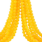 Natural Genuine Stones DIY Tiger Eye Round Spacers 4mm 200pcs Beading Loose Gemstone Hole Size 1mm Charm Smooth Beads for Bracelets Necklaces Earrings (Yellow Jade 4mm)