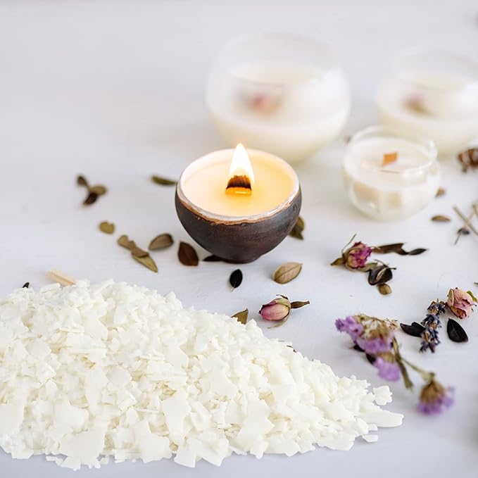 Soy Wax Flakes-Natural Candle Making Supplies-DIY Soy Wax-2 lb Bag