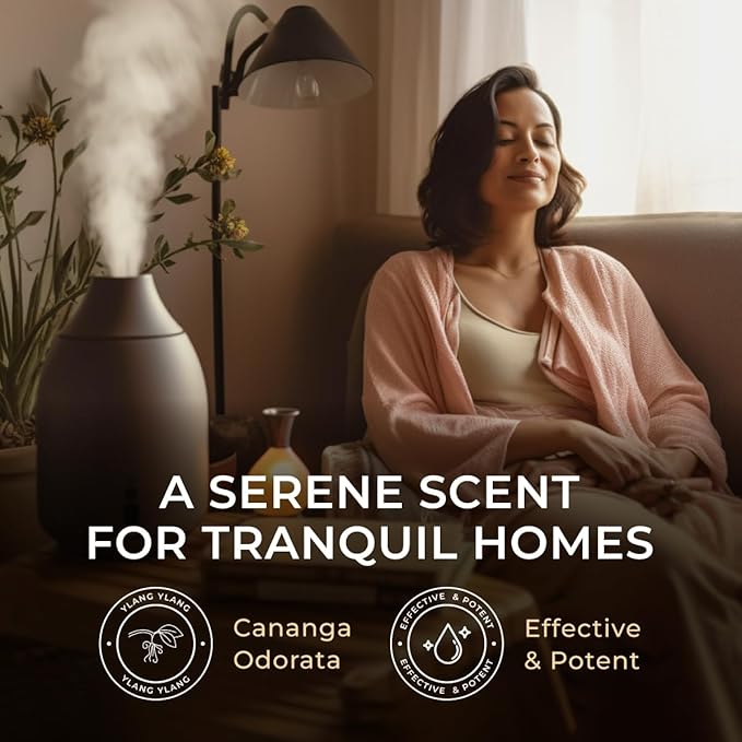 Gya Labs Ylang-Ylang Essential Oil - 0.34 Fl Oz - for Hair, Skin, Diffuser, Aromatherapy & DIY Candle Making Scent