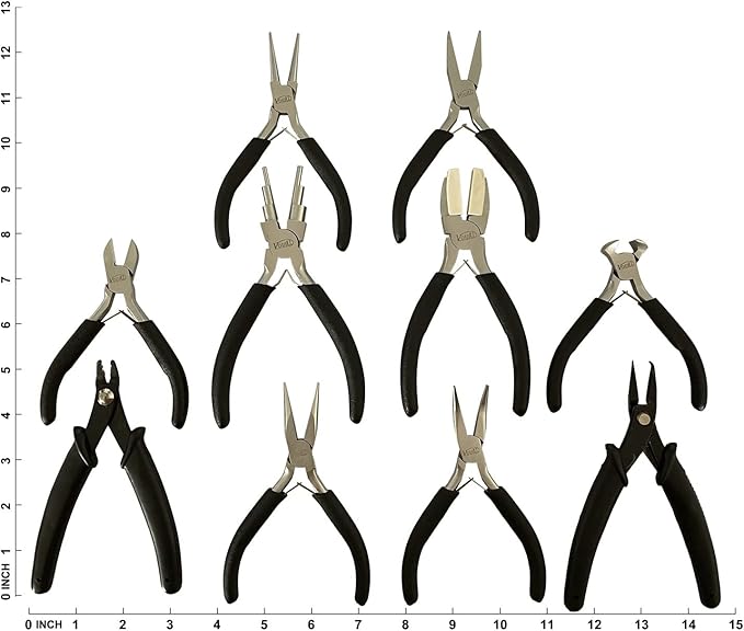 10-Piece Jewelry Pliers Set Jewelry Making Tools