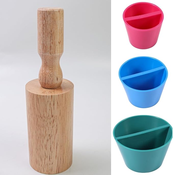 1X Cup Pottery Molds 2.5 inch, Create Pottery Mug Vases, Cup Molds Pottery Shaping Tool & 3X Rim Cone Pottery Tool, Multiple Sizes Ceramic Rim Shaper Cone(XS, S, M)