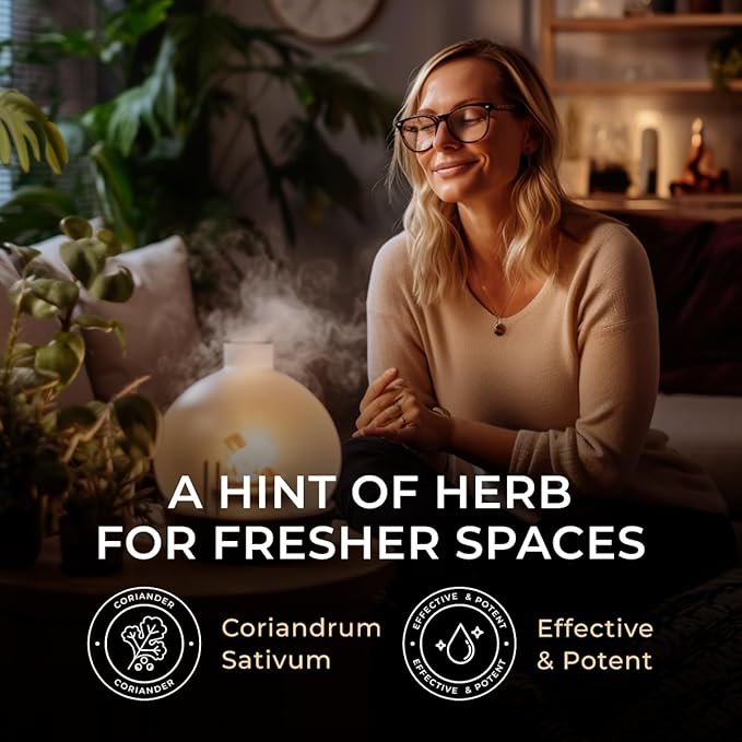 Gya Labs Coriander Essential Oil - 0.34 Fl Oz - for Hair, Skin, Diffuser, Aromatherapy & DIY Candle Making Scent