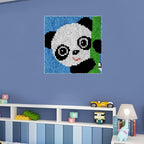 Numptain Latch Hook Kits for Kids,DIY Rug Crafts Flower Pattern Color Printed Canvas,Latch Hook Kits for Beginners Handmade Needlework Crafts Home Decoration,12"x12"