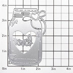 DzIxY Bottle Heart Metal Cutting Dies for Card Making Kit Embossing Paper Die Cuts Scrapbook Machine Stencils Storage Pockets Supplies
