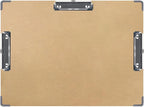 Acocony Drawing Board 18 x 24 Three Clip with Hardware Corner Guard Drawing Boards for Artists Hardboard Art Clipboard Low Profile Clip MDF Pack of 1