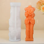 Silicone Flower Cylinder Mold - Rose Silicone Resin Casting Molds for Candle & Resin & Soap Craft Supplies