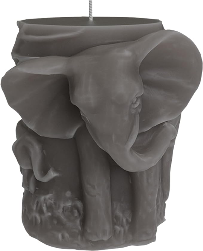 Elephant Cylinder Animal Resin Casting Silicone Mold for Home Decor & Candle Making Wave Spiral Mold