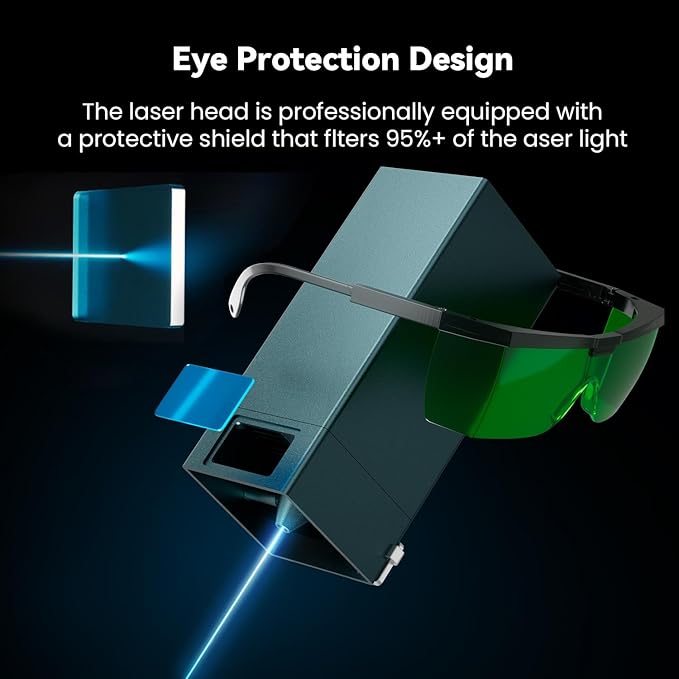 Longer 30W Laser Engraver Module, Compatible with RAY5, DIY Laser Head for Laser Engraver, Eye Protection