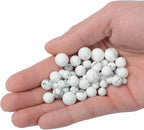 NCB Matte White Howlite Beads 200pcs 8mm Round Gemstone Beads Spacer Charm Beads Natural Stone Loose Beads for Bracelet Necklace Jewelry Making 4mm 6mm 8mm 10mm (Matte White Howlite, 8mm 200Beads)