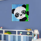 Latch Hook Rugs Kits for Kids Adults Beginners, Dinosaur Owl Smile Star Sunflower Dog Panda Small Large DIY Latch Hook Rug Making Kit for Girls and Boys