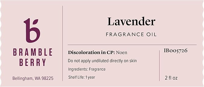 Bramble Berry Lavender Fragrance Oil 2 oz | Calming Floral Scent for Soap Making, Candles, Lotion, Bath Bombs & Perfume | Skin Safe, Vegan, Paraben & Phthalate Free, DIY Craft Essential