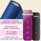 SMART&CASUAL 15" x 450" (37.5') Kraft Paper Roll for Art Craft Supplies Gift Wrapping Moving Packing Kids Painting Drawing Paint Easel Poster Chart Paper (Blue, 15" W x 450" L (37.5'))