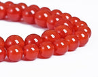 12MM 32PCS Natural Stone Red Agate Loose Beads for Jewelry Making DIY Bracelet Semi Precious 1 Strand