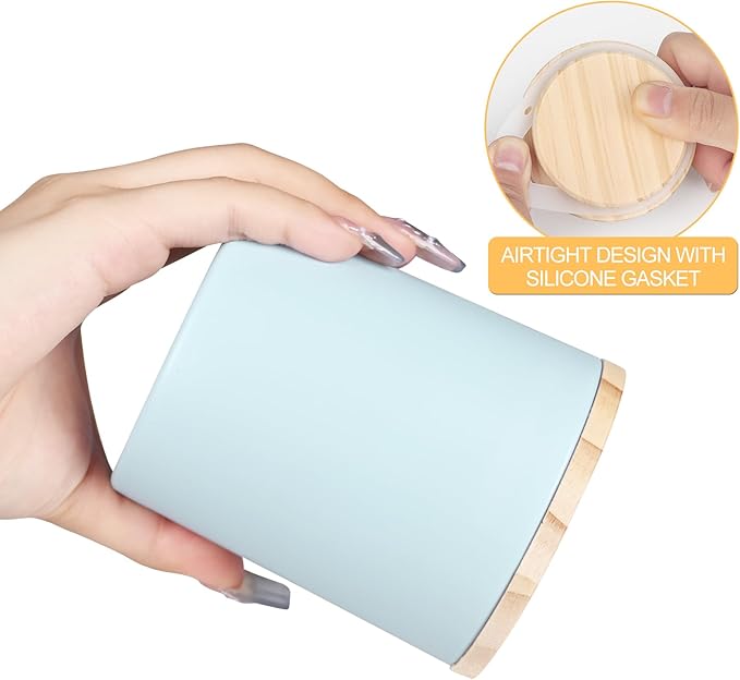 SHOWIN 10 OZ Thick Candle Jars for Making Candles 15 Pcs, Empty Jars with Wood Lids for Candle Making, Sample Container, Colourful