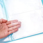 10 Pcs 0.3mm Magnet Sheets and 80 pockets/20 pages Storage Album for Stamp and Cutting Dies Storage Book Organizer Folder for Storage Die Cutting, DIY Scrapbooking Card Making Supplies (Blue)