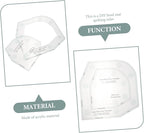 EXCEART Acrylic Sewing Template Ruler for Quilting and Patchwork with Bowl Cozy Pattern Lightweight Durable Acrylic for Home and Craft Use 3 Sizes