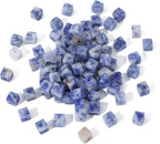 Natural Blue Sodalite Square Stone Beads 4x4mm 85pcs Cube Loose Semi Gemstone Beads for Jewelry Making Design