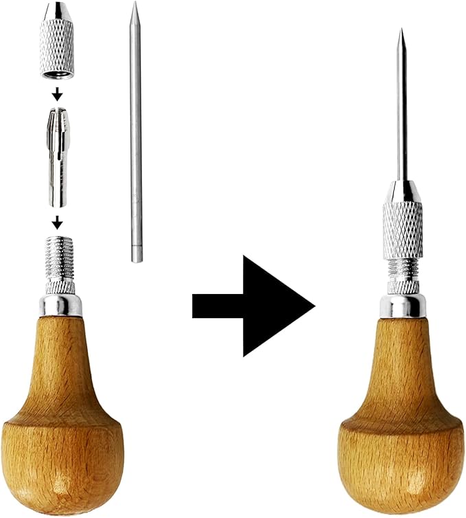 Flylin 23Pcs Beading Tools, Metal Handmade Beader Set for Diamond Stone, Professional Jewelry Setting Graver, Stone Setting Beading Tool Kit for DIY Crafting Jewelry Making