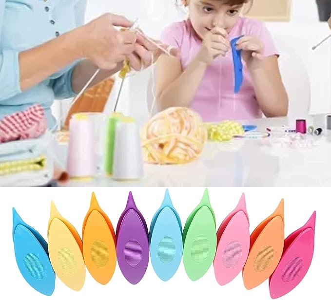9 Pcs Colorful Plastic Tatting Shuttle for Lace DIY Hand Lacemaking Craft Tool Household Knitting Tools Weaving Machine Sewing Accessories Deft Tatting and Lacemaking Supplies Needlework