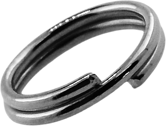 Mandala Crafts 4mm Gunmetal Double Jump Rings for Jewelry Making - 1600 Pcs Small Split Key Rings Set for Crafts, DIY Keychains, and Accessories