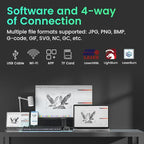 Longer RAY5 New Upgrade Laser Engraver, Laser Cutter 10W Output Power, Engraving Speed Up to 24,000 mm/min, 3.5” Color Touch Screen, App Offline Control, DIY Engraver Tool for Metal/Glass/Wood