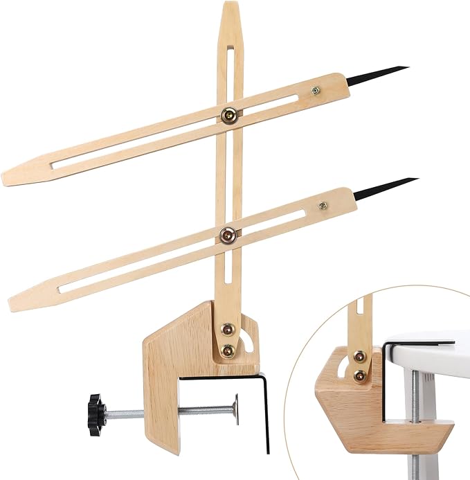 BKALEME Pottery Throwing Gauge, 2 Ways to Install, Compact Clip-on Pottery Throwing Stick, Pottery Ceramics Clay Tool for Making Repeat Forms, for Pottery Wheel & Forming Machine