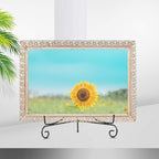 (2 pack)Iron Display Stand Large Black Iron Easel Plate Display Photo Holder Stand, Displays Picture Frames,Decorative Plates, Tablets and Art 17 Inch