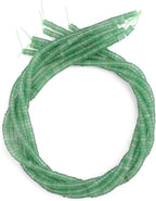 Natural Green Aventurine Spacer Beads Caps Loose Semi Gemstone for Beading Jewelry Making 4mmx2mm 38cm