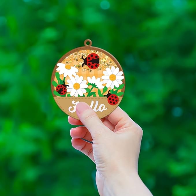 GLOBLELAND Insect Background Shaker Cutting Dies for Card Making Bee Butterfly Dragonfly Shaker Cut Die for DIY Scrapbooking Journal Embossing Paper Craft Decor