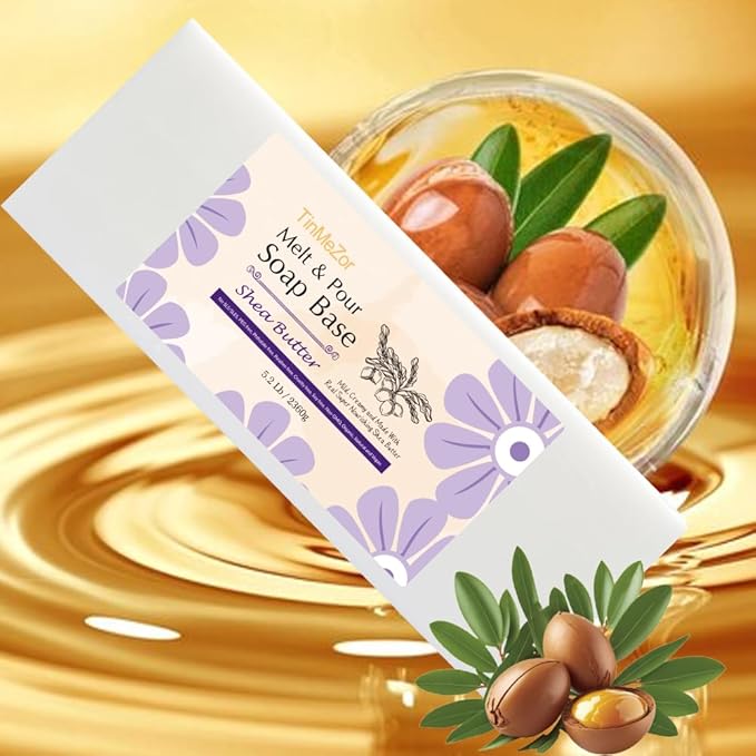 5.2 lbs Organic Shea Butter and Goat Milk Soap Base Glycerin Bars to Make Homemade for Soap Making