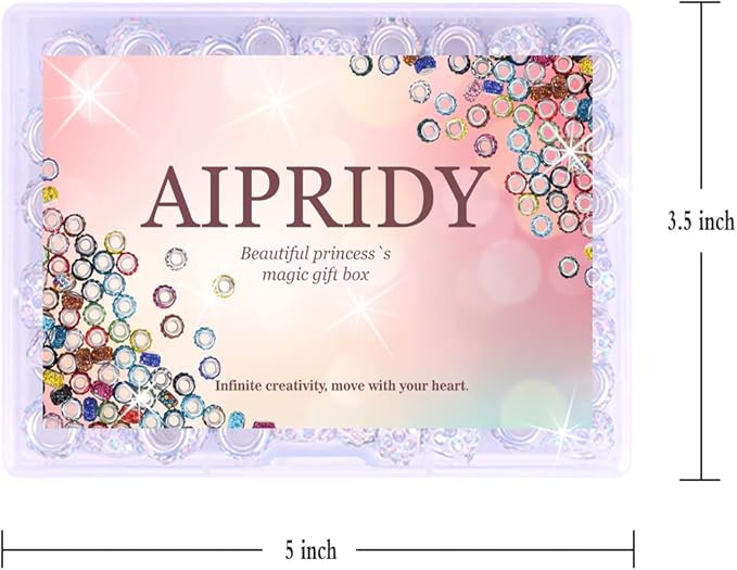 AIPRIDY European Large Hole Beads, Colorful Glass Charm Beads Set, Assorted Patterns and Designs (red+Green+lenmon)