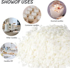 Soy Wax Flakes-Natural Candle Making Supplies-DIY Soy Wax-2 lb Bag