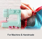 ilauke 4 x 3000 Yards Serger Thread Spools White Polyester Sewing Thread Overlock Cone