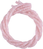 Natural Rose Quarts Crystal Spacer Beads Caps Loose Semi Gemstone for Beading Jewelry Making 6mmx3mm 38cm