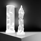 Couple Candle Mold Portrait Candle Resin Mold - Resin Casting Silicone Molds for Home Decor & Candle Making Wave Spiral Mold