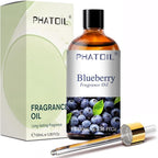 PHATOIL Blueberry Fragrance Oils for Aromatherapy, 3.38FL.OZ Diffuser Oils for Home, Perfect for Aromatherapy, Humidifiers, Yoga, DIY Candle and Soap Making - 100ml