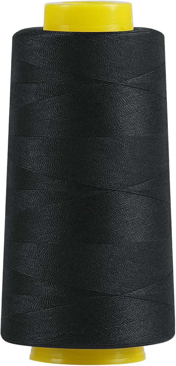 1500 Yards Denim Thread for Jeans, 20s/2 Polyester Thread, Sewing Threads for Sewing Machine, Heavy Duty ThickThread for Canvas, Aprons, Denim, Leather, Shoes Bag