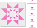 Starburst Quilt Block Stencil - Mylar Stencil, Durable for Crafting Beautiful Home Accents, Quilt Stencil