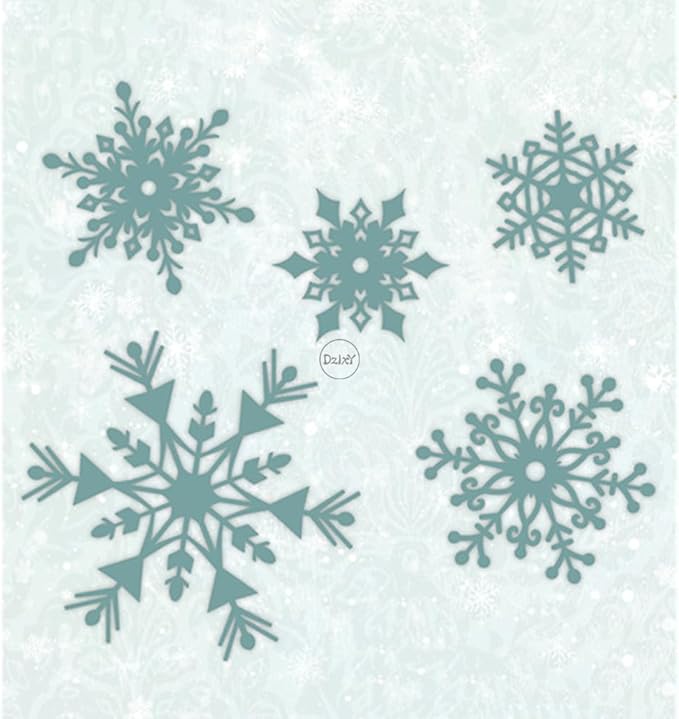 DzIxY Christmas Hollowout Snowflakes Metal Cutting Dies for Card Making Kit Embossing Paper Die Cuts Set Scrapbook Stencils Supplies Machine Templates