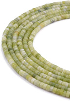Natural Taiwan Jade Spacer Beads Caps Loose Semi Gemstone for Beading Jewelry Making 4mmx2mm 38cm