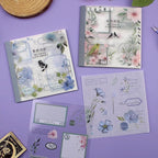 40 Sheets Sticker Book for Adults Journaling, Washi and PET Materials, Ephemera Aesthetic Stickers for Junk Journals, Bujo, Planners