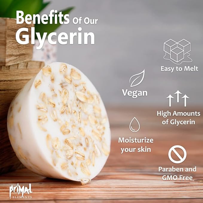 Primal Elements Jojoba Oil Soap Base - Moisturizing Melt and Pour Glycerin Soap Base for Crafting and Soap Making, Easy to Cut - 10 Pound